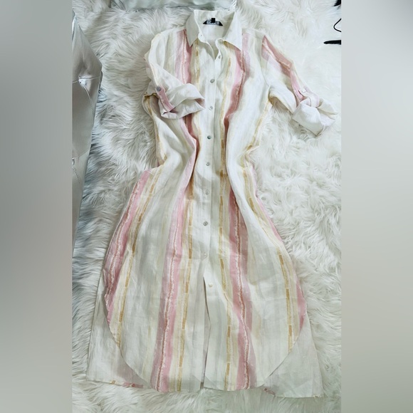 CHARLIE B ๐๐LINEN TUNIC-DRESS - Picture 2 of 11